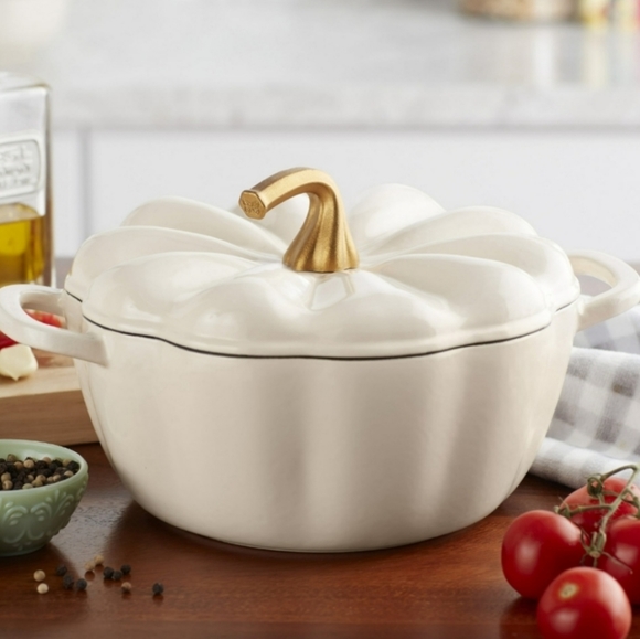 The Pioneer Woman Other - ❤️ New Linen 3.5 Qt Pumpkin Dutch Oven by The Pioneer Woman